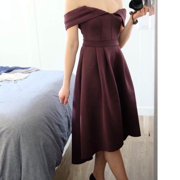 ASOS aubergine formal dress - Picture 8 of 15